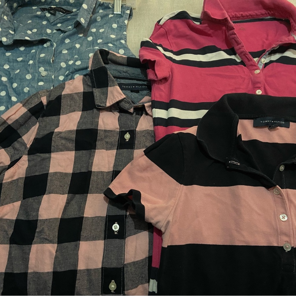 Tommy Hilfiger Woman Bundle of 4 shirts/Button-Down and Polo Shirt Set